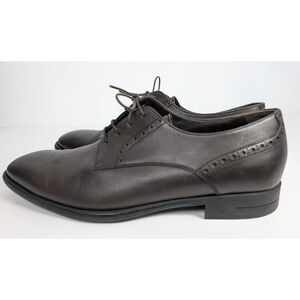 Ermenegildo Zegna Brown Derby Dress Shoes Sz 10 Classic Designer Luxury